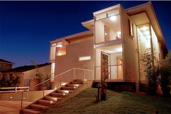 2. This modern home in Redondo Beach is made of shipping containers, too.